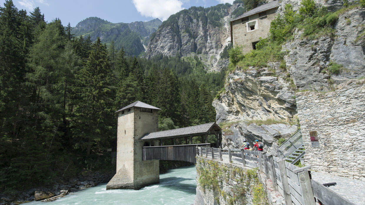Festung Altfinstermünz an der Grenze zwischen Tirol und Schweiz, Rechteinhaber: TVB Tiroler Oberland, Fotograf: Thomas Gruener (TVB Tiroler Oberland)